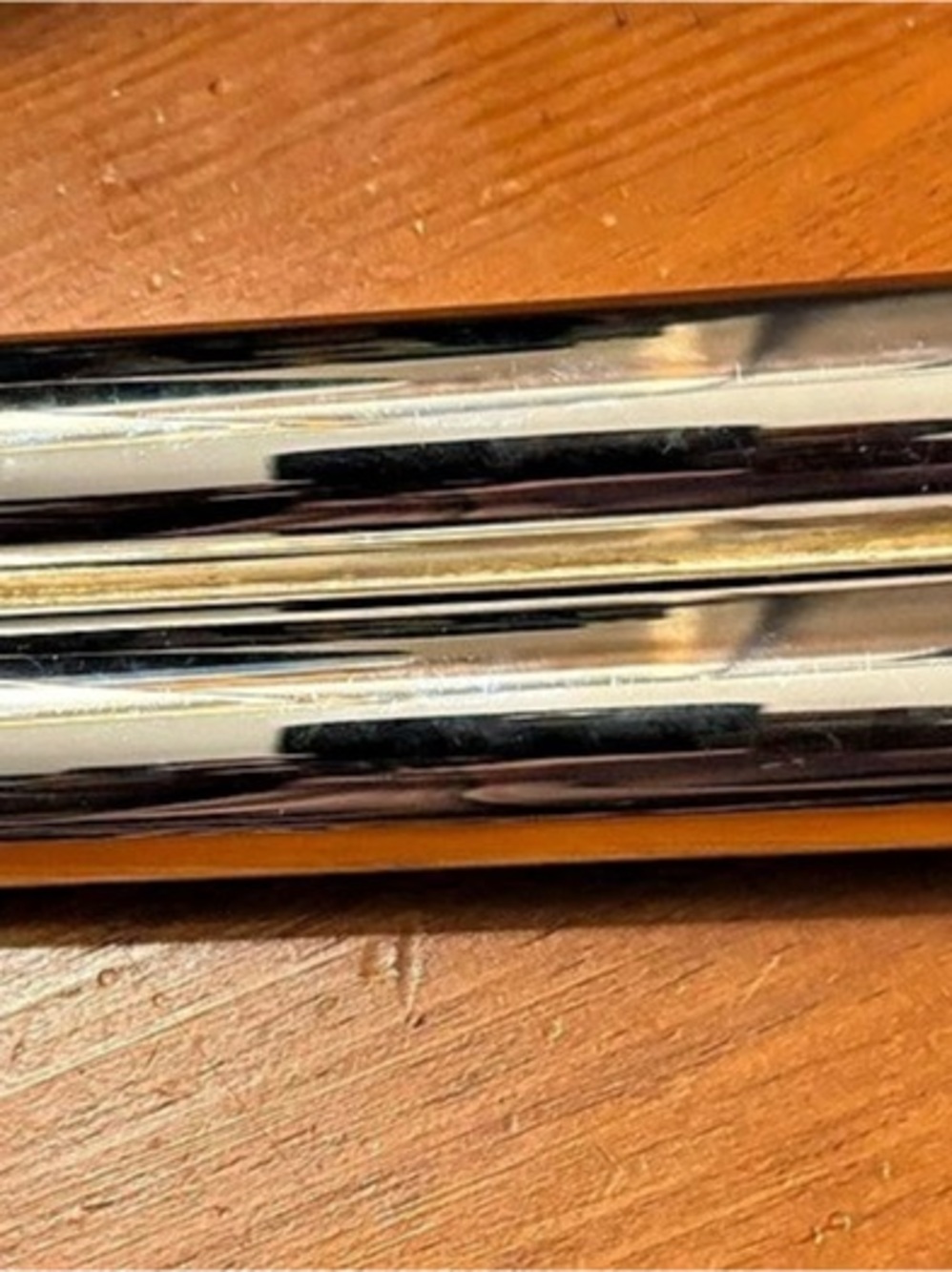 Two Double-Sided Metal Cigarette Cases Silvery